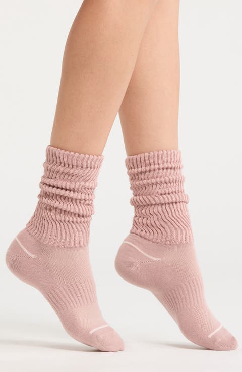 Athleisure Slouch Rib Crew Socks