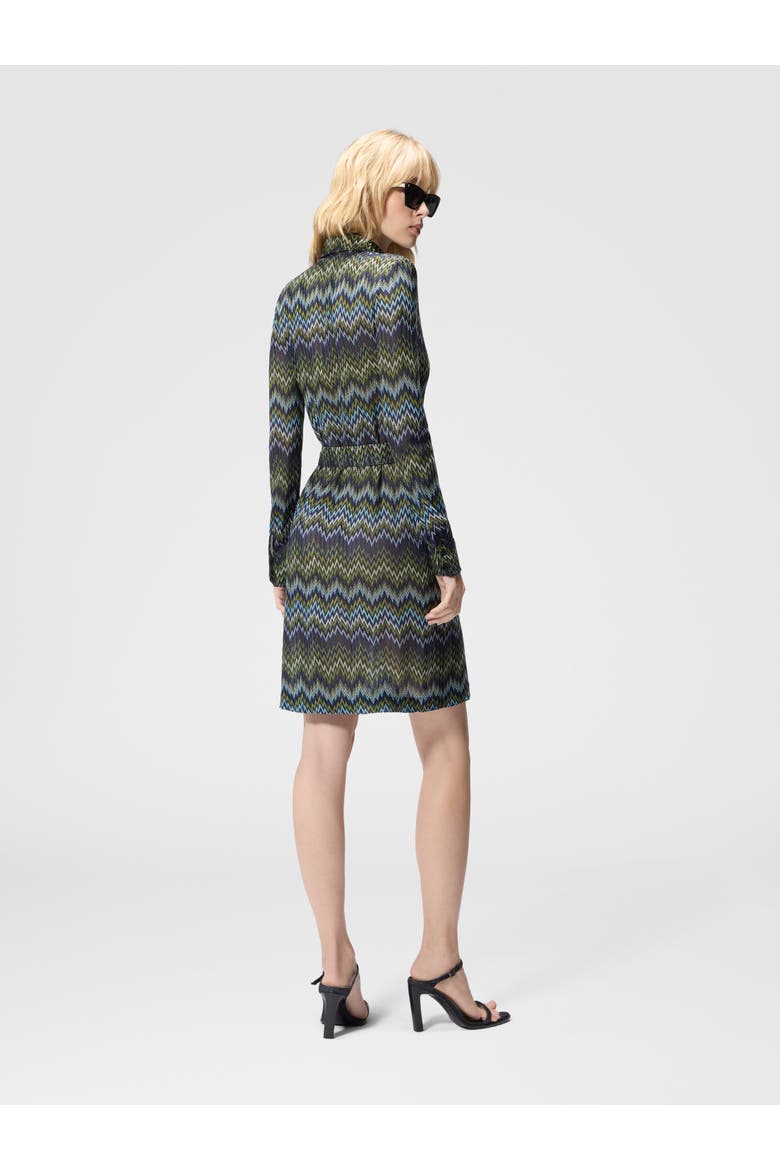 Midi Shirt Dress In Viscose, Alternate, color, Multicoloured