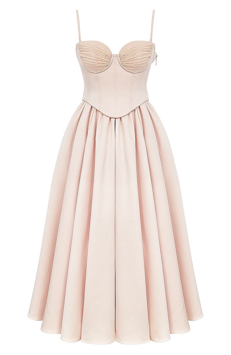 HOUSE OF CB Perfect Midi Dress, Alternate, color, Tender Peach