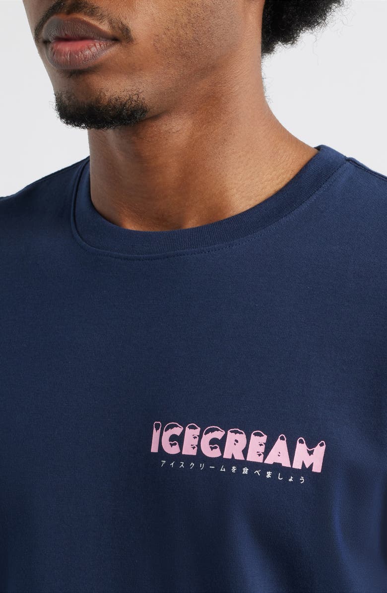 ICECREAM Menu Graphic T-Shirt, Alternate, color, Black Iris