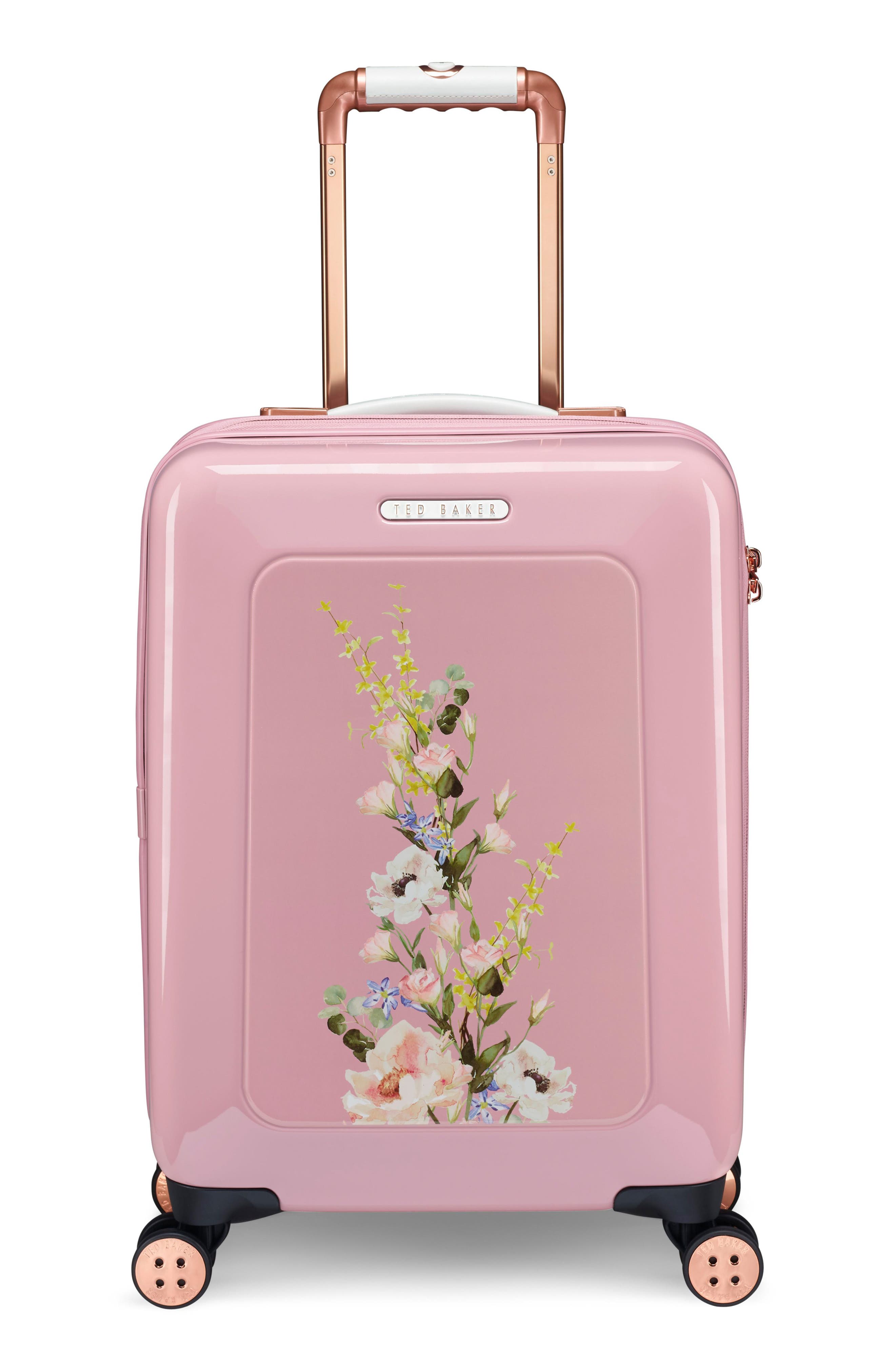 Ted Baker London Small Elegant Print 21-Inch Spinner Carry-On, Main, color, 