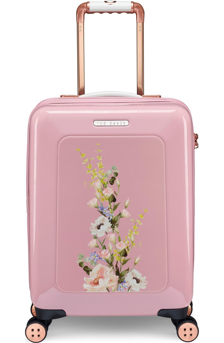 Ted Baker London Small Elegant Print 21-Inch Spinner Carry-On, Main, color,