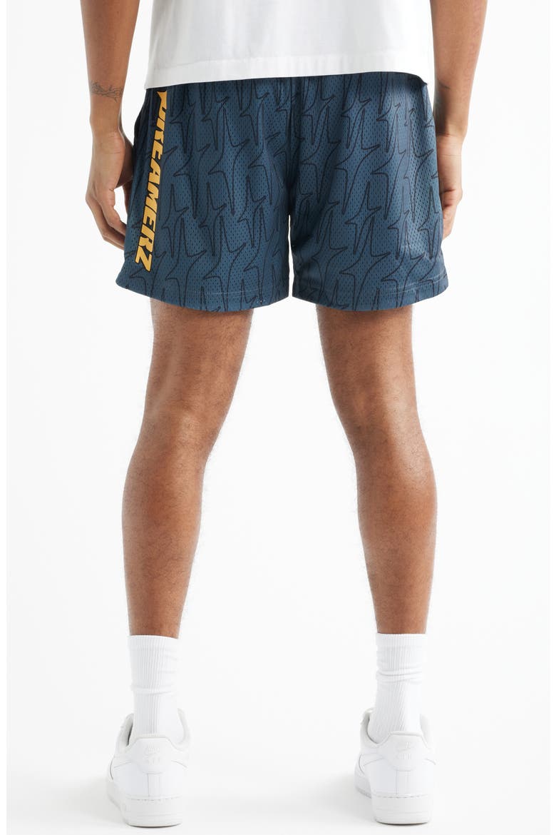 Dreamerz Star Mesh Shorts, Alternate, color, BLUE/ BLACK
