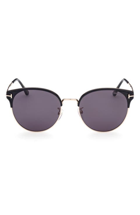 61mm Round Sunglasses