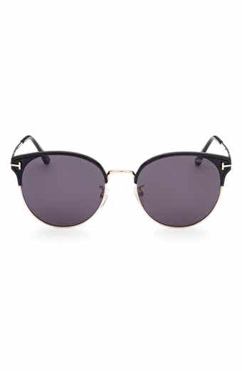 TOM FORD 61mm Round Sunglasses