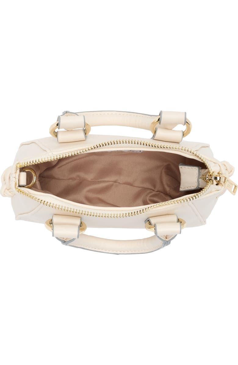 Madden Girl Whipstitch Top Handle Mini Satchel, Alternate, color, Linen