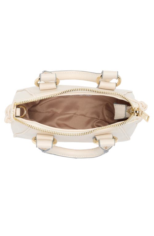 Madden Girl Whipstitch Top Handle Mini Satchel In Linen