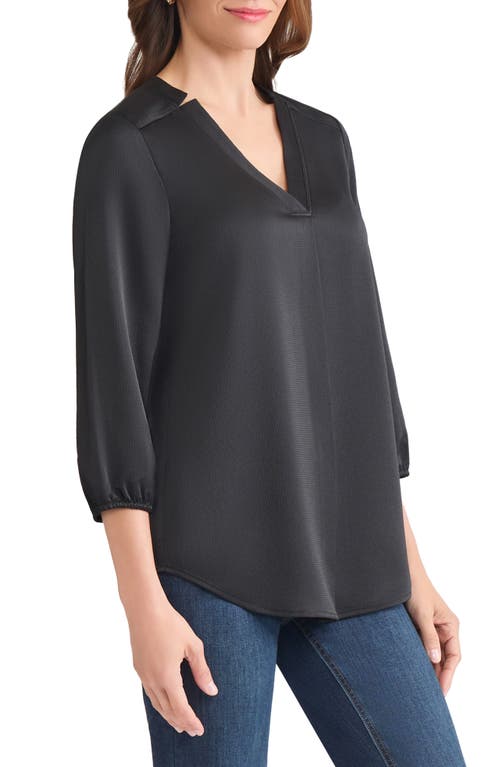 Jones New York Textured Tunic In Black