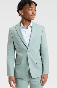 Michael Kors Kids' Sage Solid Linen Blend Sport Coat