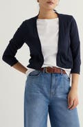 Seasalt Cornwall Vanessa Open Front Organic Cotton Crop Cardigan