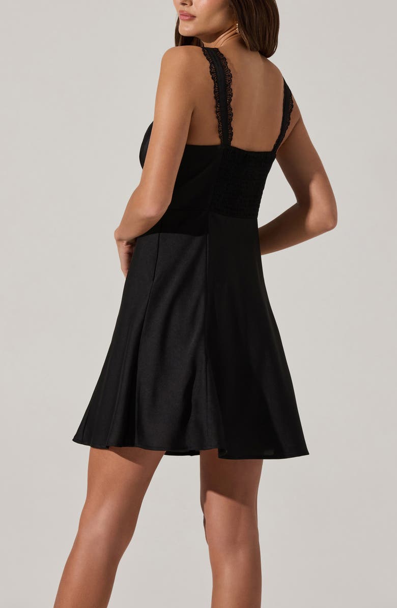 ASTR the Label Alva Sleeveless Minidress, Alternate, color, Black