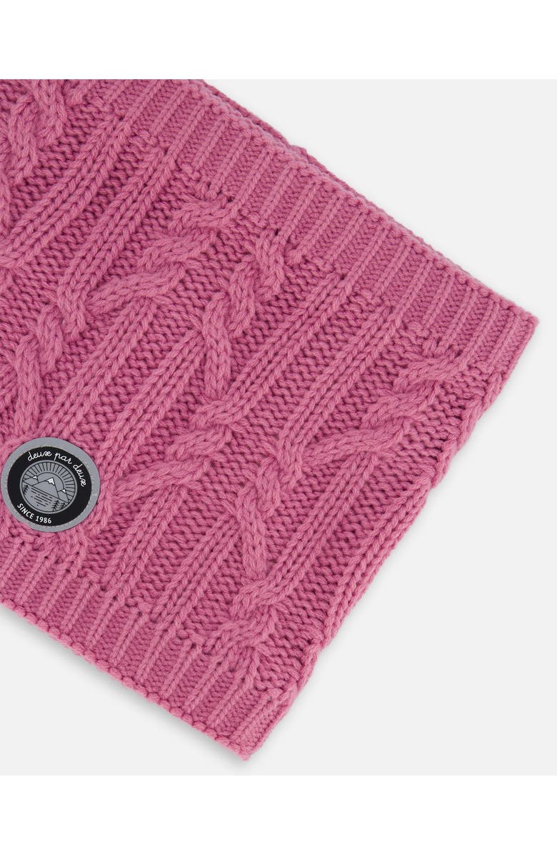 Deux par Deux Lined Winter Neckwarmer, Alternate, color, Purple