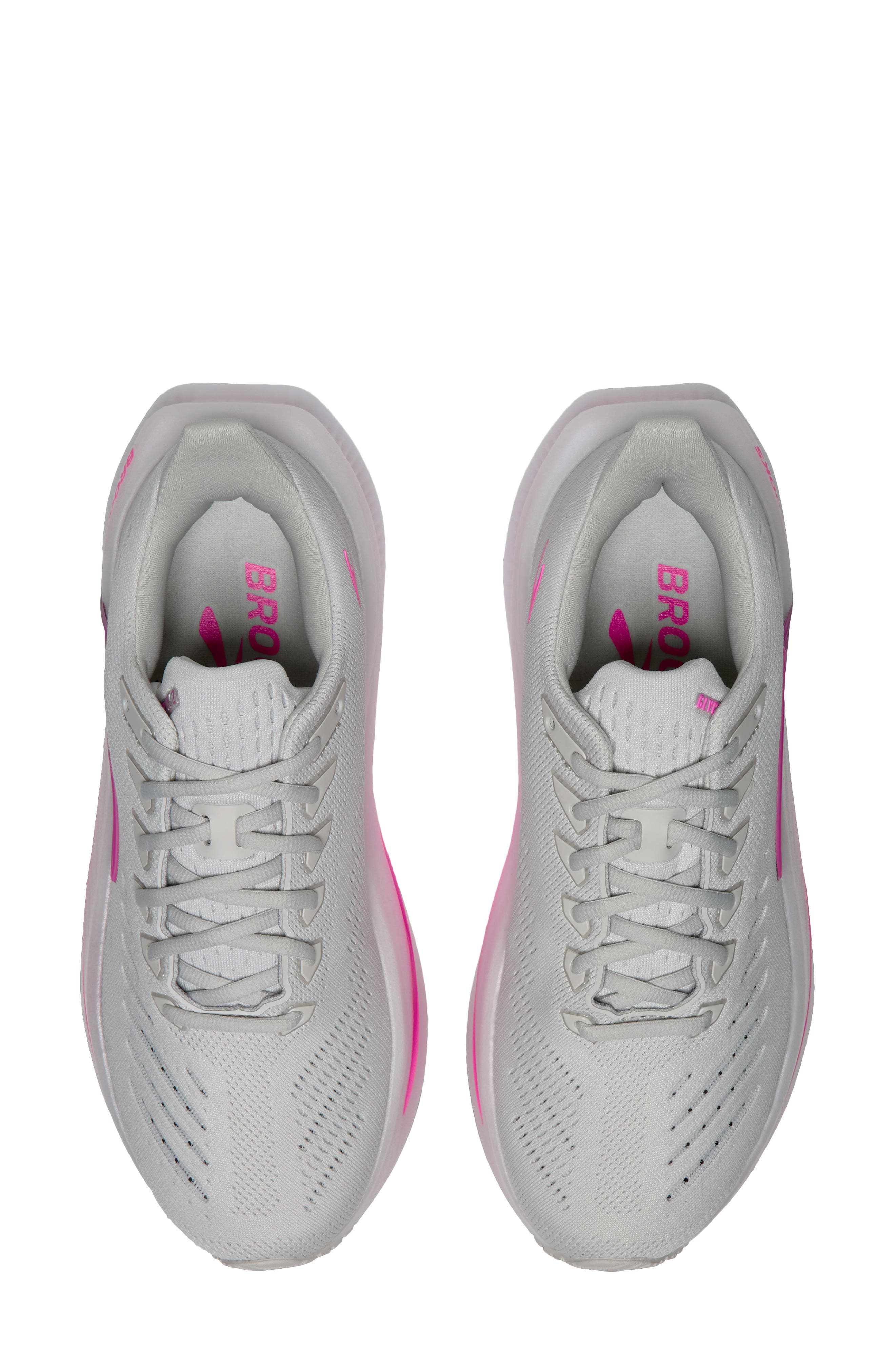 Brooks Glycerin Max 2 Hybrid Running Shoe, Alternate, color, Oyster/ Argyle/ Cyber Pink