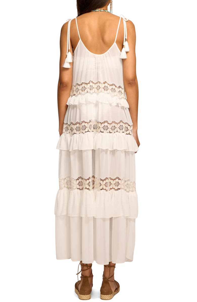 Ramy Brook Lisbeth Ruffle Maxi Dress, Alternate, color, White