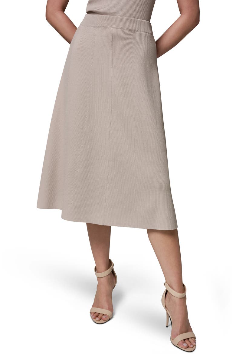 Midi Sweater Skirt, Main, color, SISAL