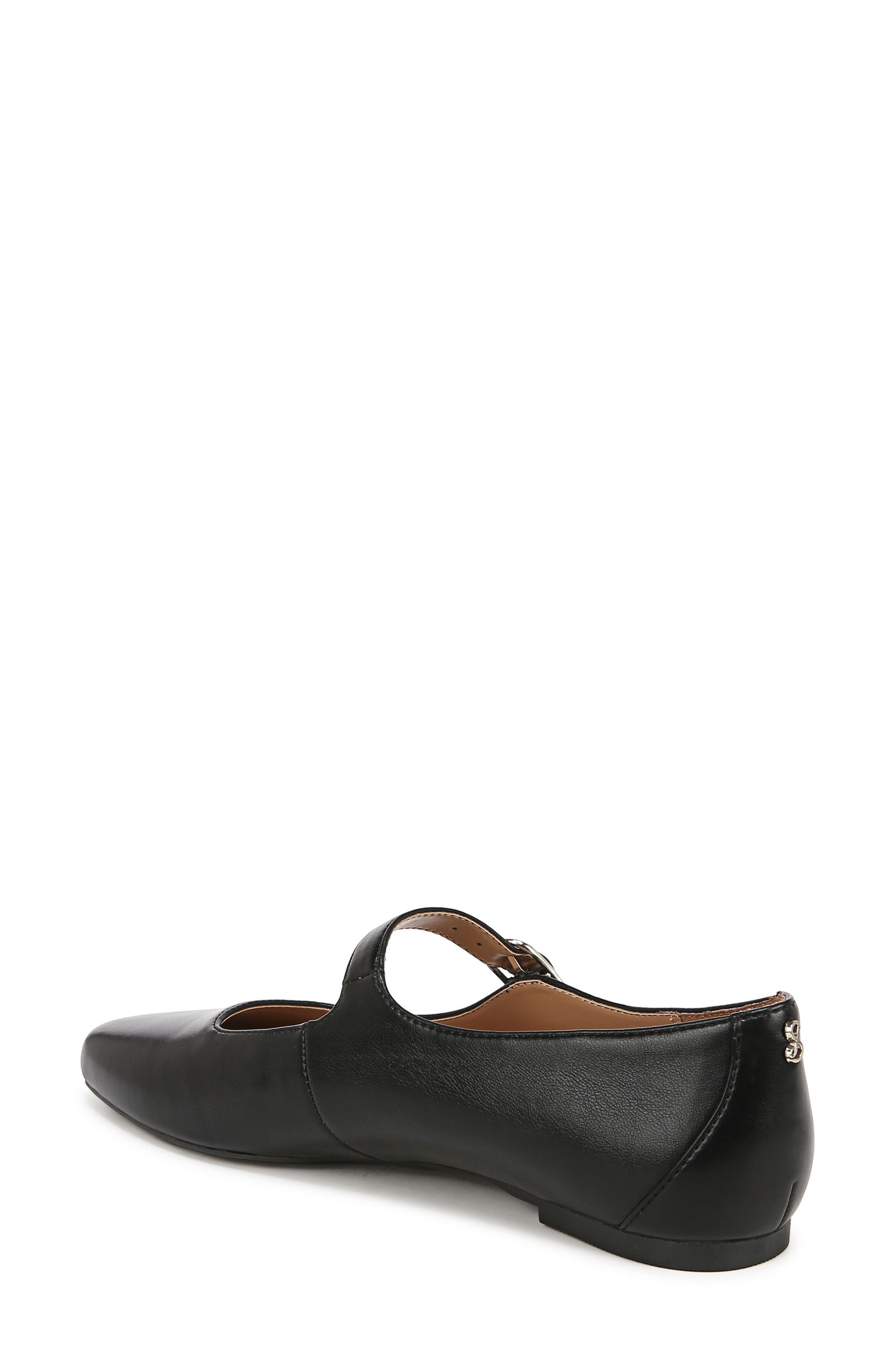 SAM & LIBBY Fredi Mary Jane Flat, Alternate, color, Black Leather