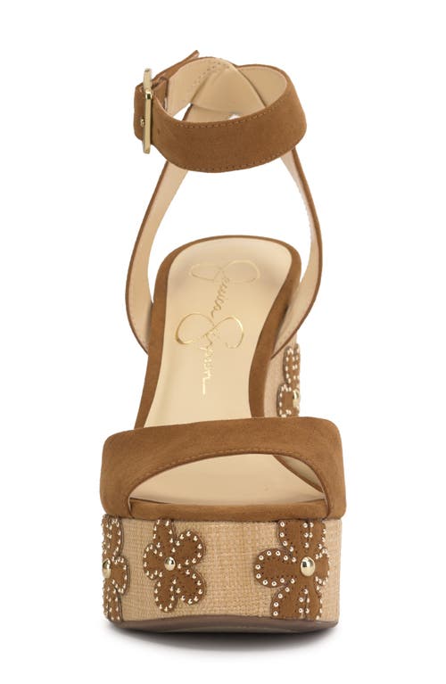 Jessica Simpson Kamindi Ankle Strap Platform Sandal In Tuscan Tan