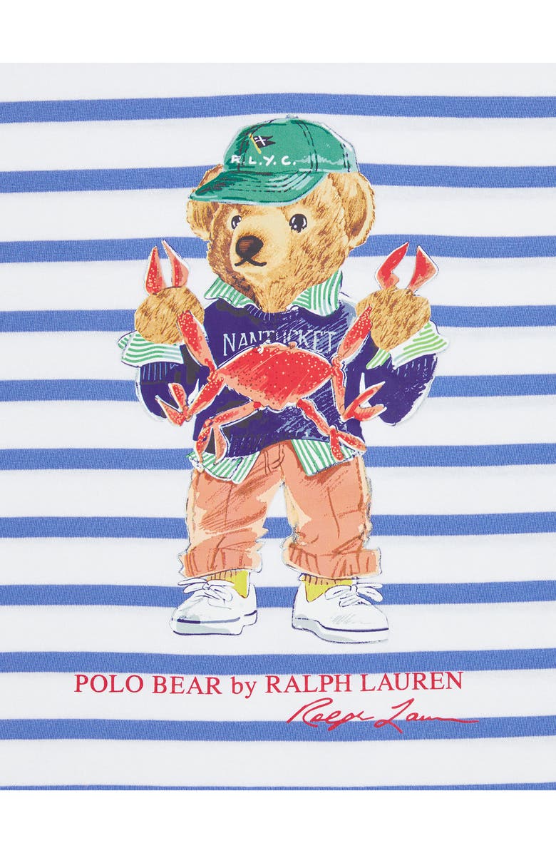 Polo Ralph Lauren Kids' Stripe Polo Bear Cotton Graphic T-Shirt, Alternate, color, 