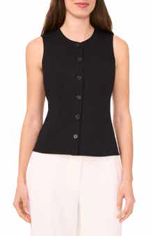 Halogen® Button-Up Vest