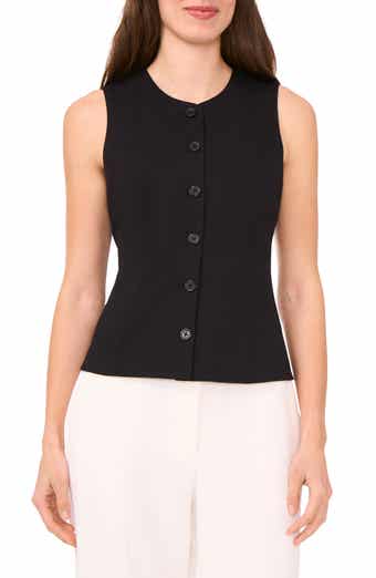 Halogen® Button-Up Vest