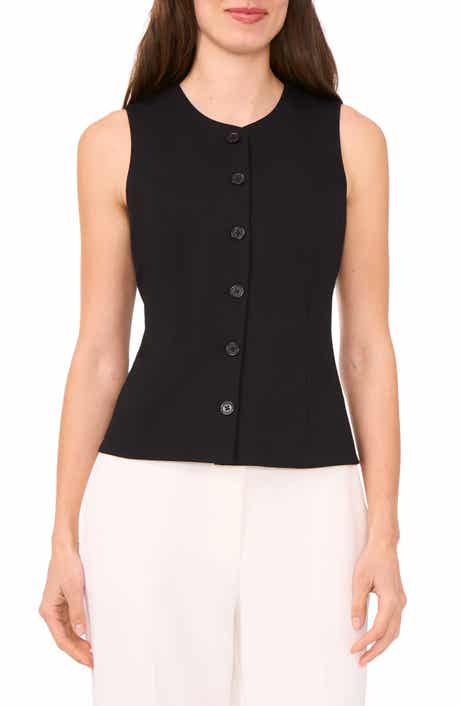 Halogen® Button-Up Vest