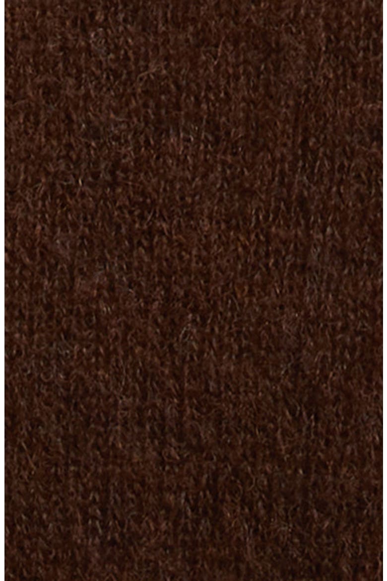 Guidi Cap Sleeve Alpaca Blend Sweater, Alternate, color, BROWN