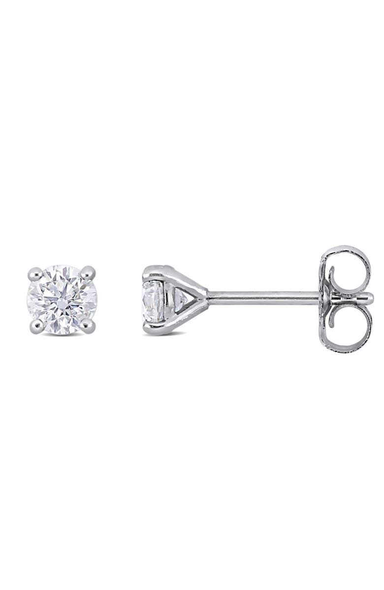 Julianna B. 1/2 CTW Lab-Grown Diamond Stud Earrings 14k, Main, color, White Gold