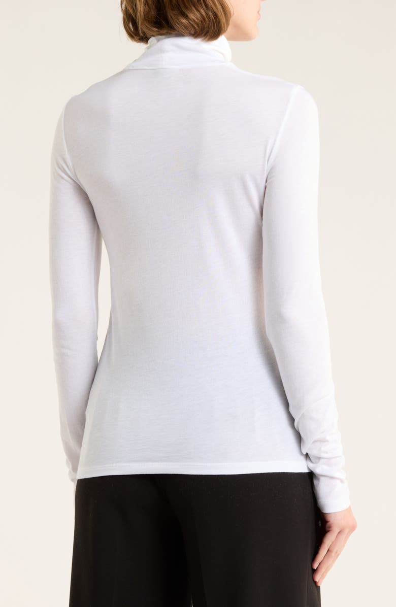 Vince Turtleneck Long Sleeve Top, Alternate, color, Optic White