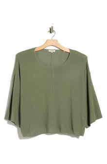 Textured Dolman Sleeve Sweater