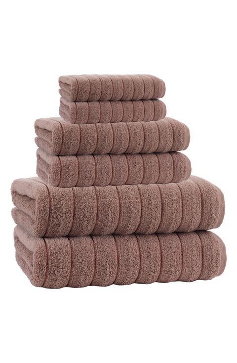 Vague 6-Piece Bath Towel Set