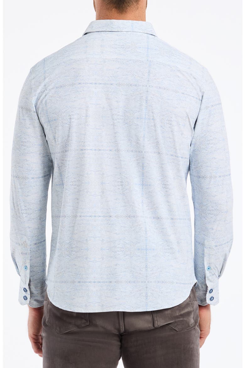 Irving Knit Button-Up Shirt, Alternate, color, BLUE