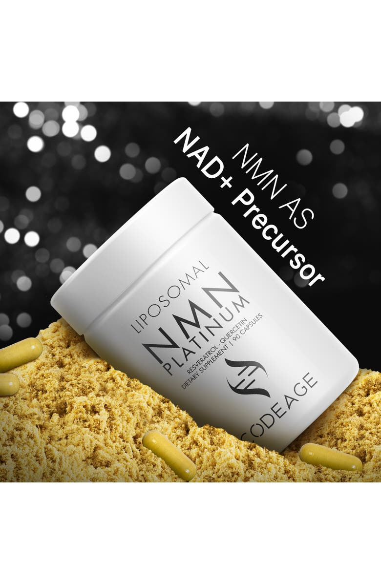 Codeage Liposomal NMN Supplement, NAD precursor, Resveratrol, Betaine, Riboflavin & B12, Quercetin, 90 ct, Alternate, color,