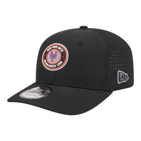 Men's New Era  Black New York Mets Circle 9SEVENTY Adjustable Hat
