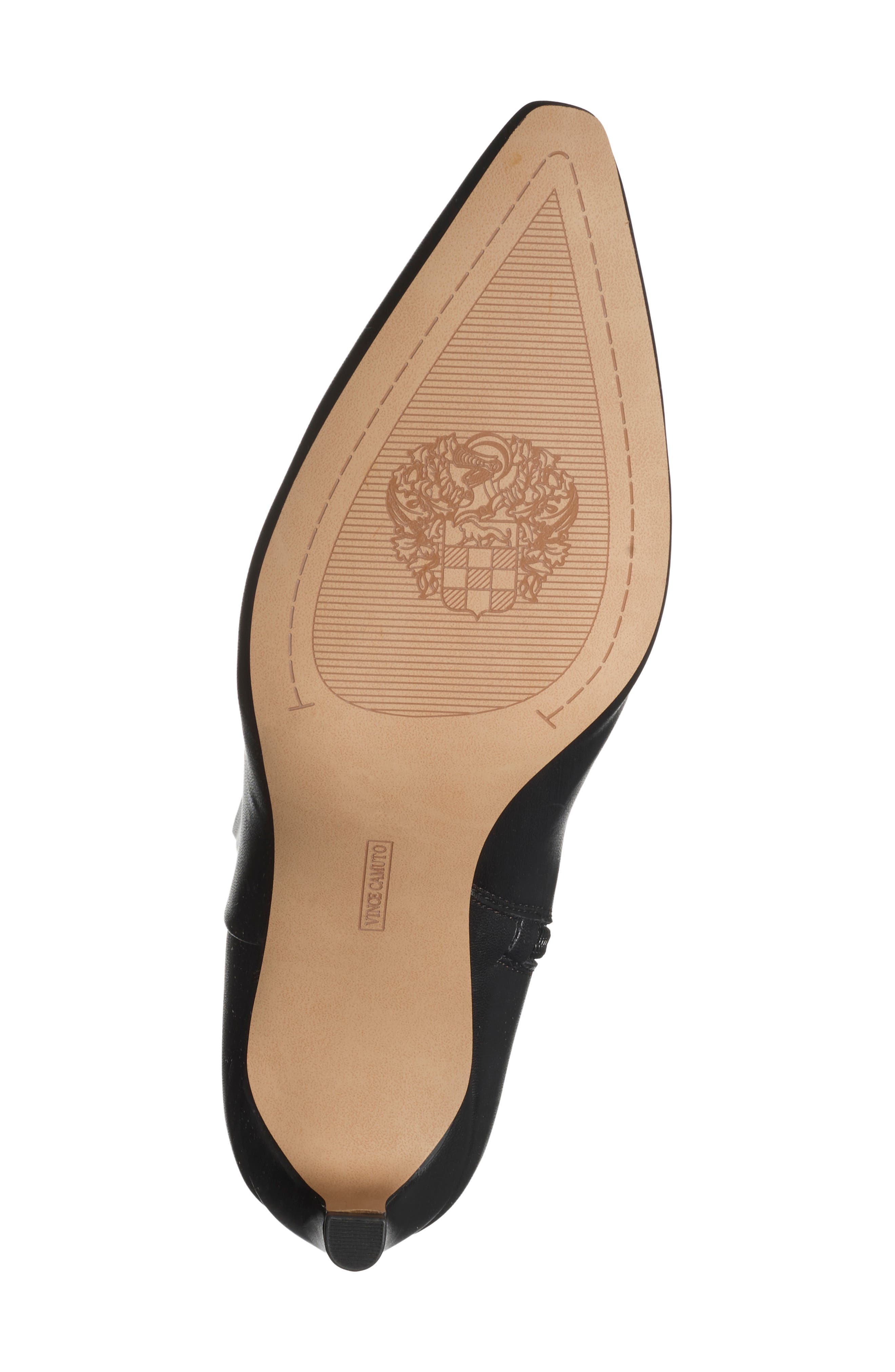 Quinley Leather Bootie, Alternate, color, BLACK