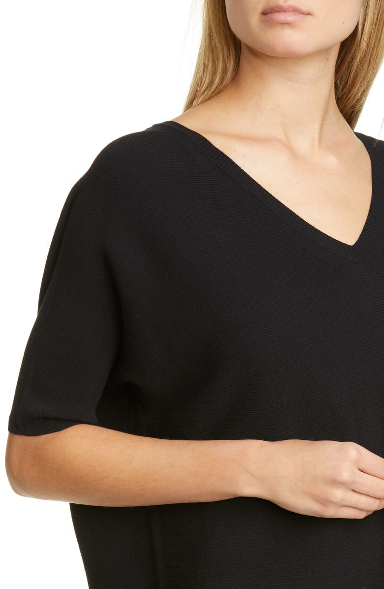 Lafayette 148 New York Dolman Sleeve Matte Crepe Sweater, Alternate, color, 