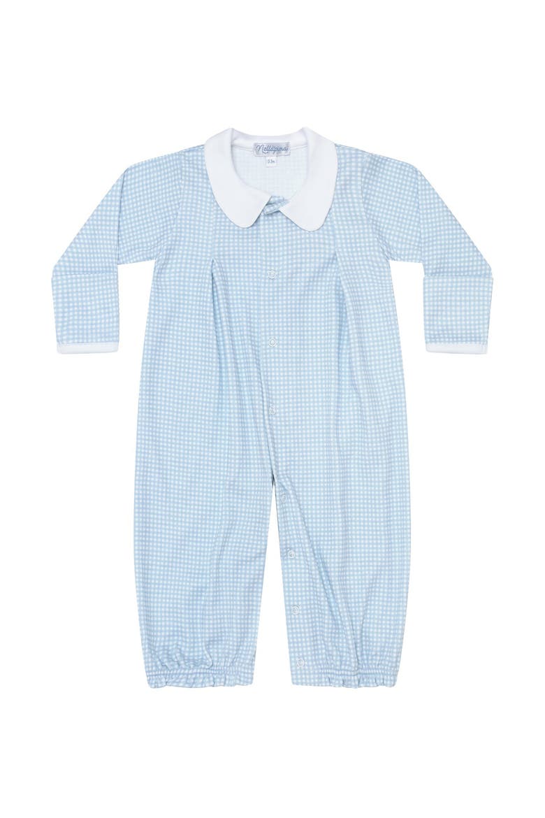 Blue Gingham Converter Gown - Baby, Alternate, color, Blue