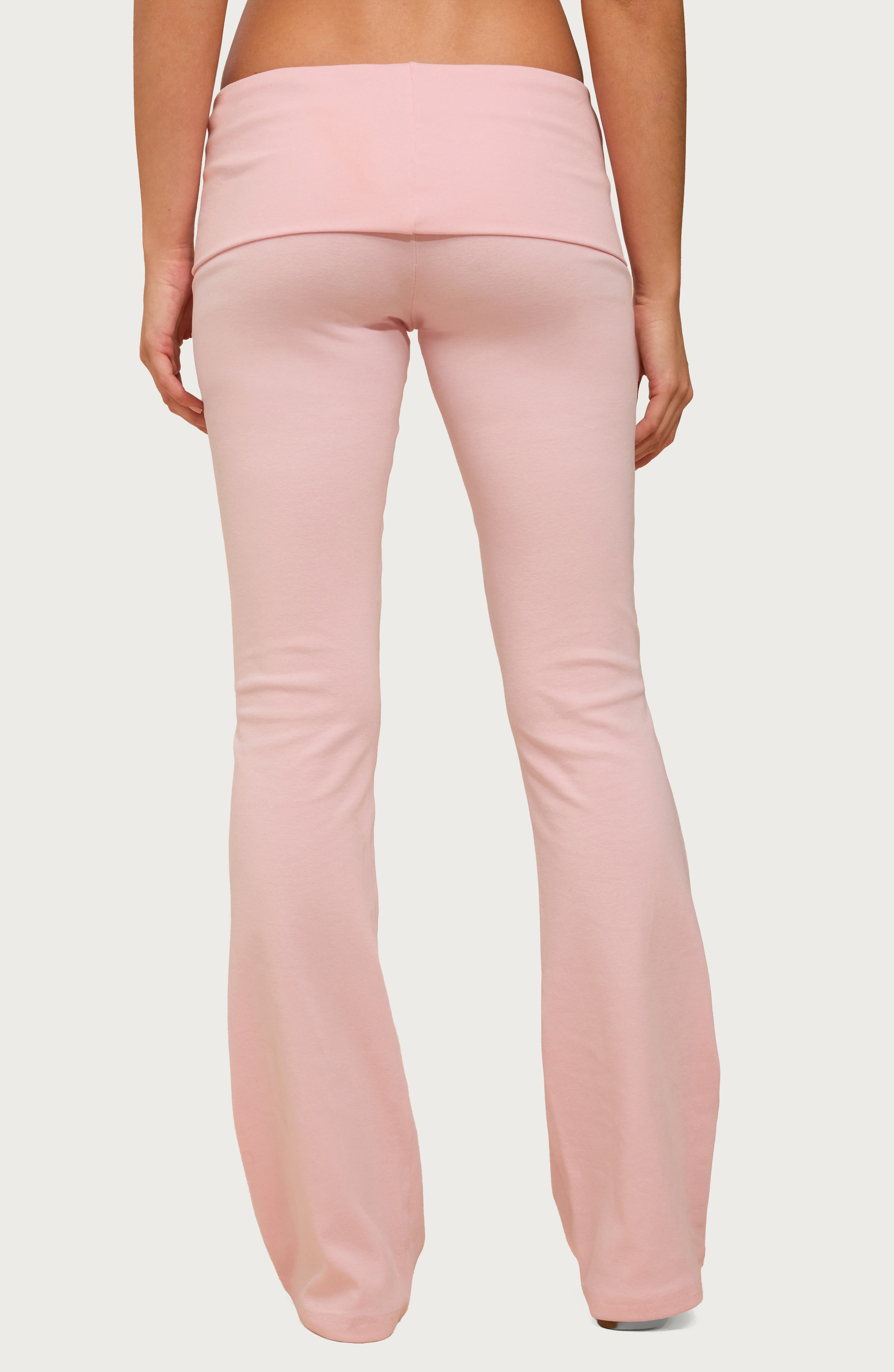 Ivanne Foldover Stretch Cotton Flare Pants - image 2