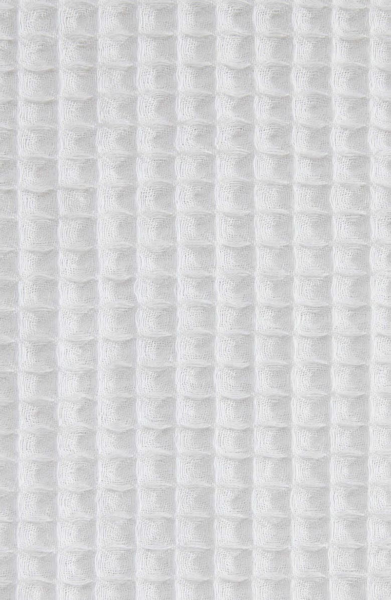 Calvin Klein Waffle Weave Shower Curtain, Alternate, color, White