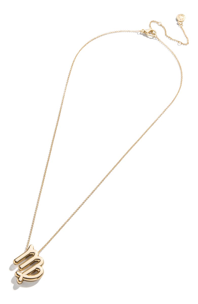 BaubleBar Zodiac Pendant Necklace, Alternate, color, Virgo