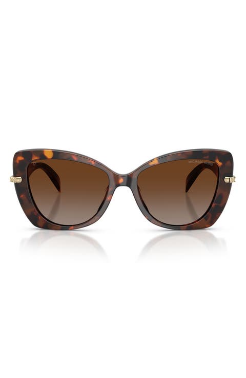 Atlanta 55mm Gradient Polarize Butterfly Sunglasses