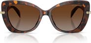 Michael Kors Atlanta 55mm Gradient Polarize Butterfly Sunglasses