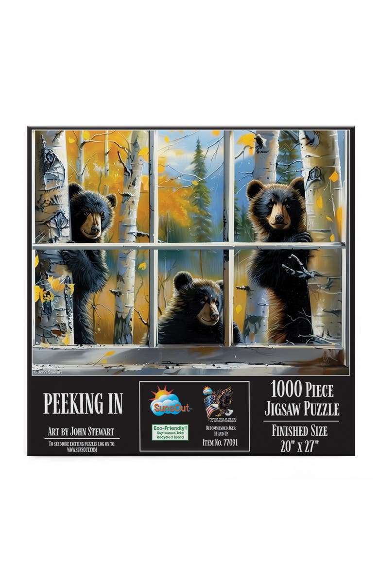 Sunsout Peeking In 1000 piece Jigsaw Puzzle for Adults, Alternate, color, Multicolor