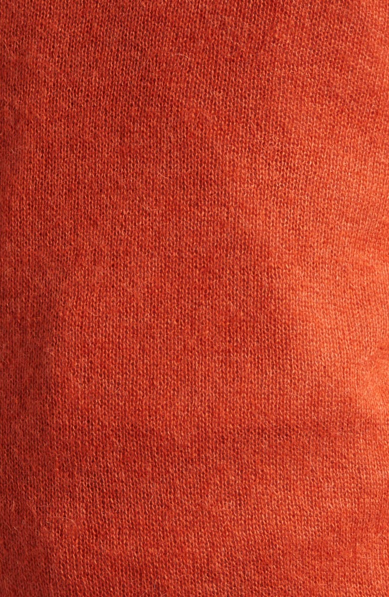 Massimo Alba Kid Mohair & Mulberry Silk Crewneck Sweater, Alternate, color, Russet