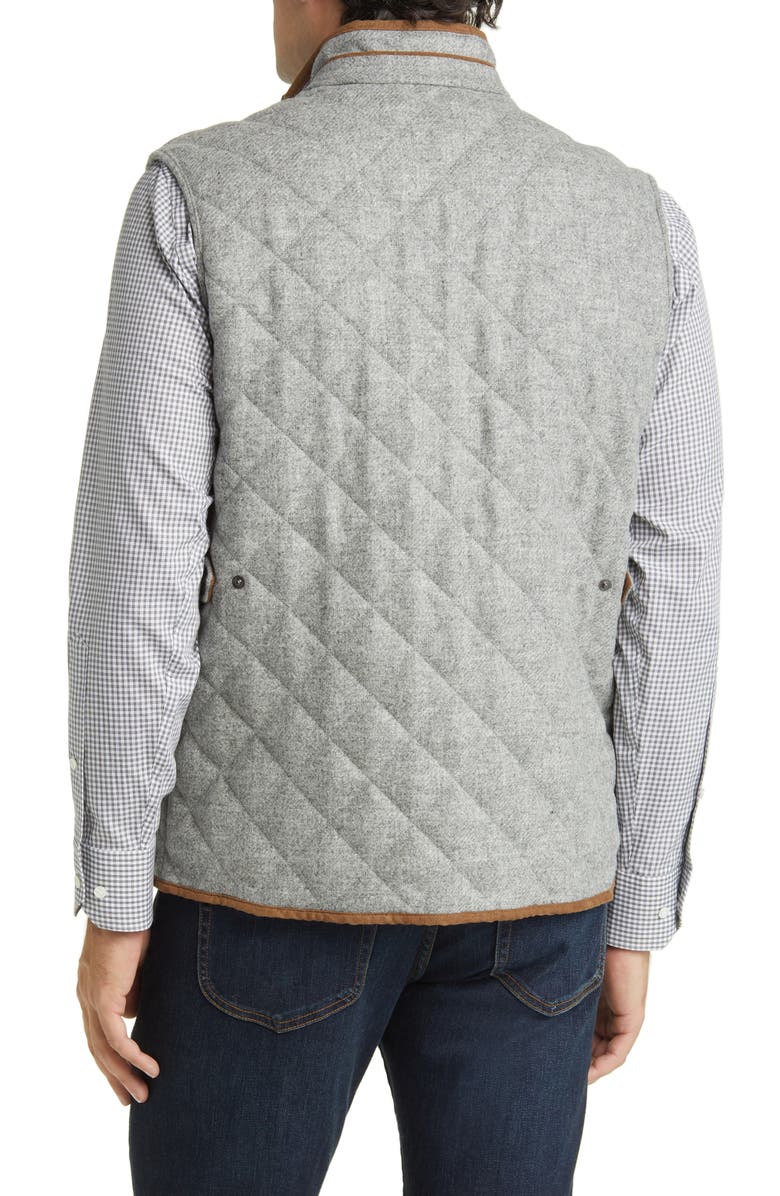 Peter Millar Essex Quilted Wool Travel Vest, Alternate, color, 