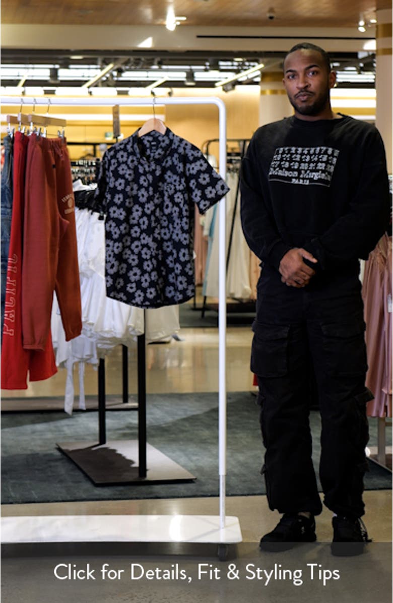 Kids' That'll Do Floral Print Short Sleeve Button-Down Shirt, sales video thumbnail