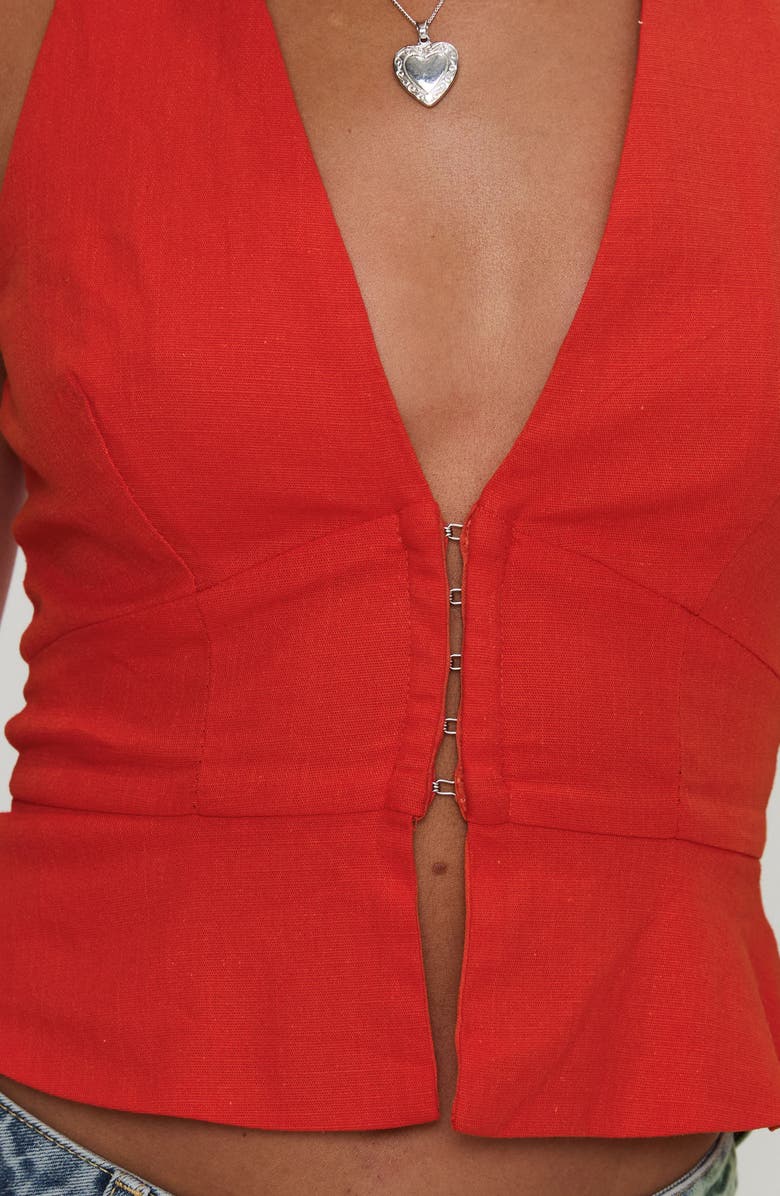 Princess Polly Pleasing Peplum Halter Top, Alternate, color, 