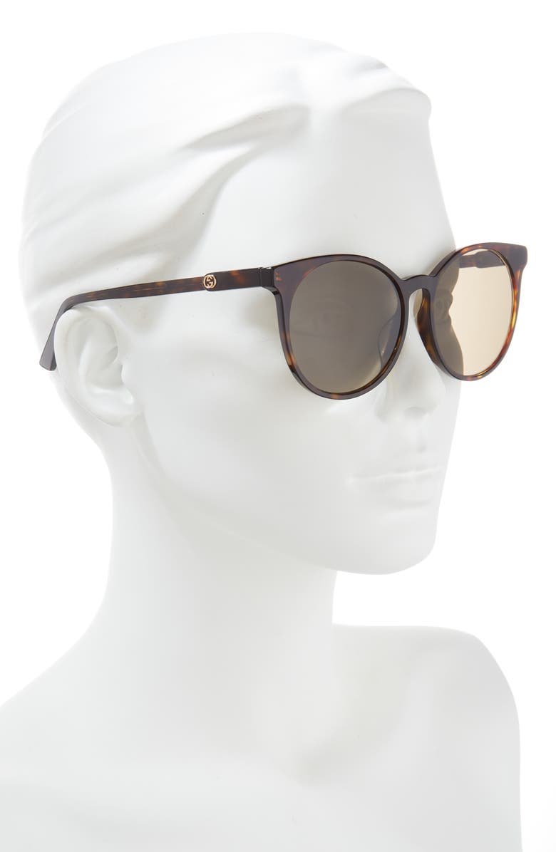 Gucci 56mm Oval Sunglasses, Alternate, color,