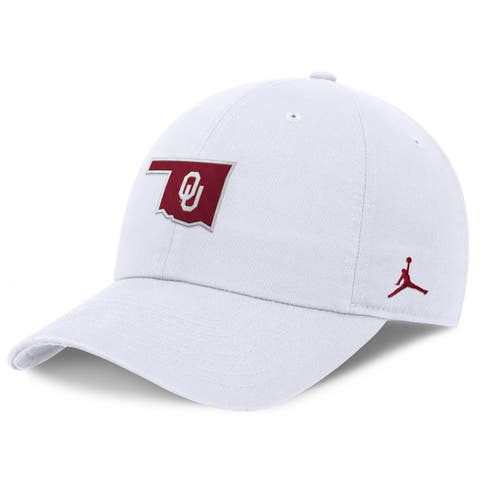 Men's Jordan Brand White Oklahoma Sooners Club Dri-FIT Adjustable Hat