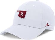 Jordan Brand Men's Jordan Brand White Oklahoma Sooners Club Dri-FIT Adjustable Hat