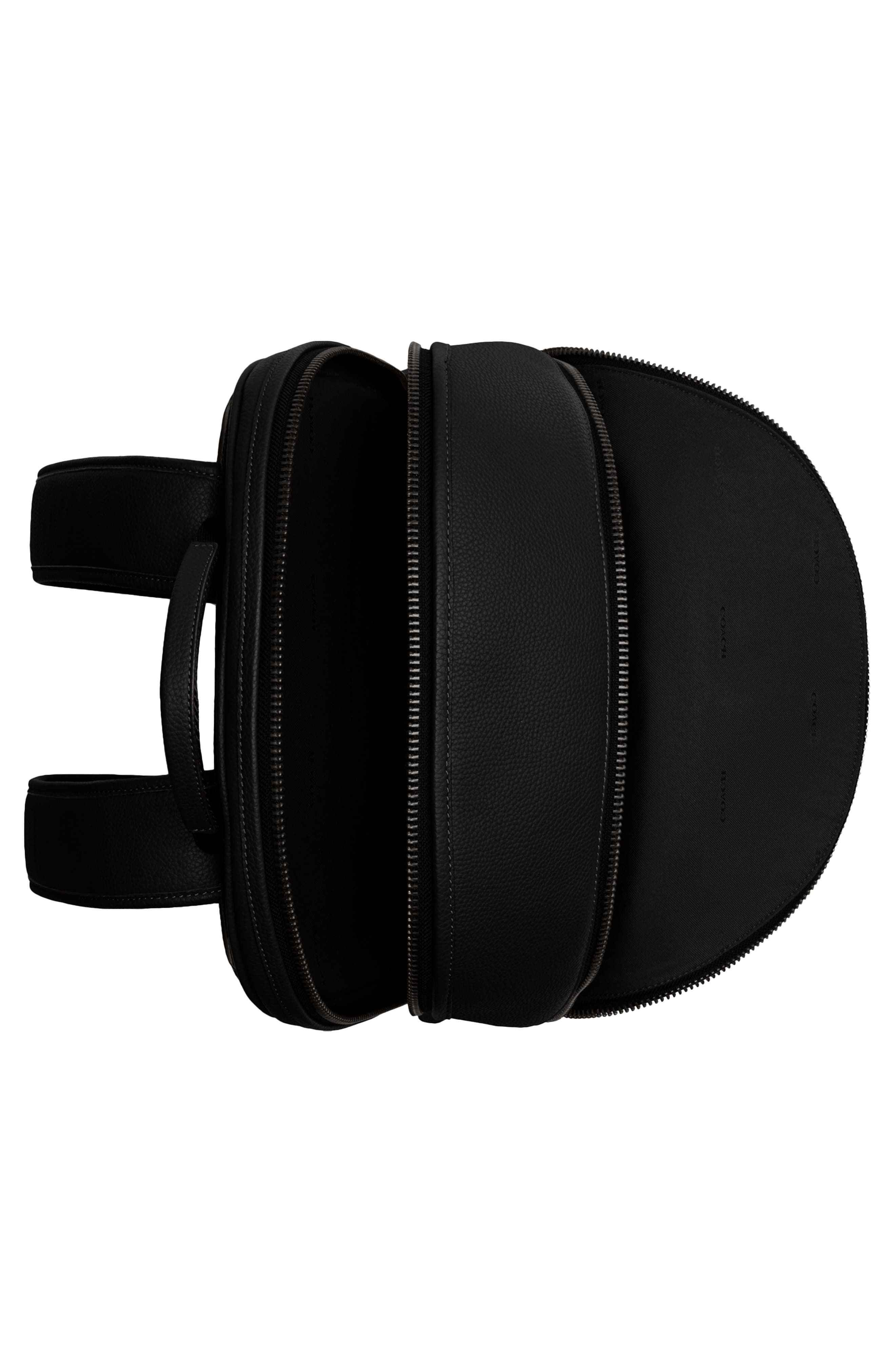 COACH Charter Pebble Leather Backpack, Alternate, color, 